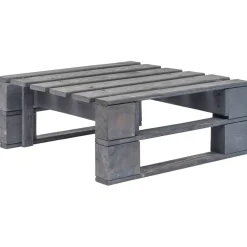 vidaXL Tuinhocker pallet hout grijs
