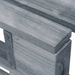 vidaXL Tuinhocker pallet hout grijs
