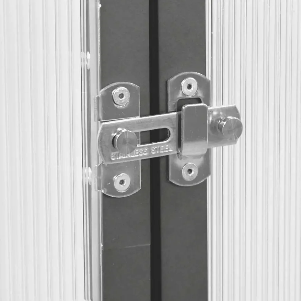 vidaXL Tuinkas met basisframe 169x58x195 cm aluminium antracietkleurig