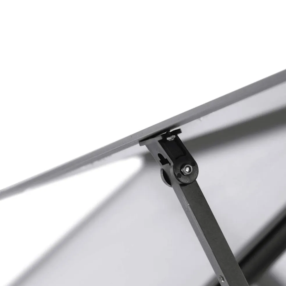 vidaXL Tuinkas met basisframe 169x58x195 cm aluminium antracietkleurig