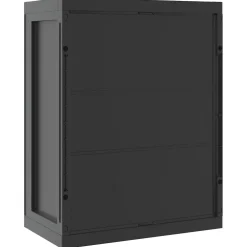 vidaXL Tuinkast 65x37x85 cm polypropeen zwart