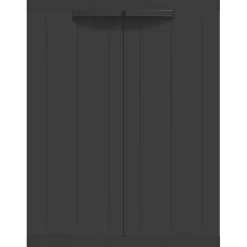 vidaXL Tuinkast 65x37x85 cm polypropeen zwart
