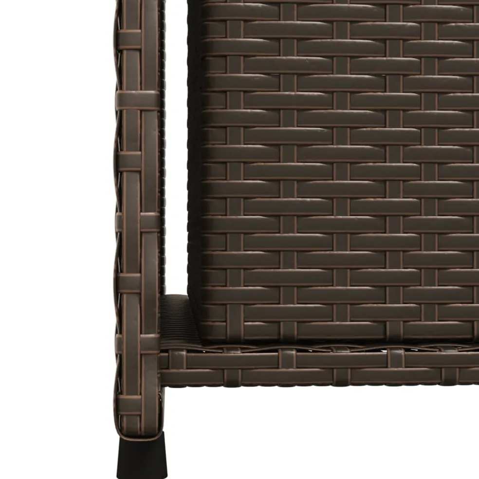 vidaXL Tuinkast 50x55x115 cm poly rattan bruin