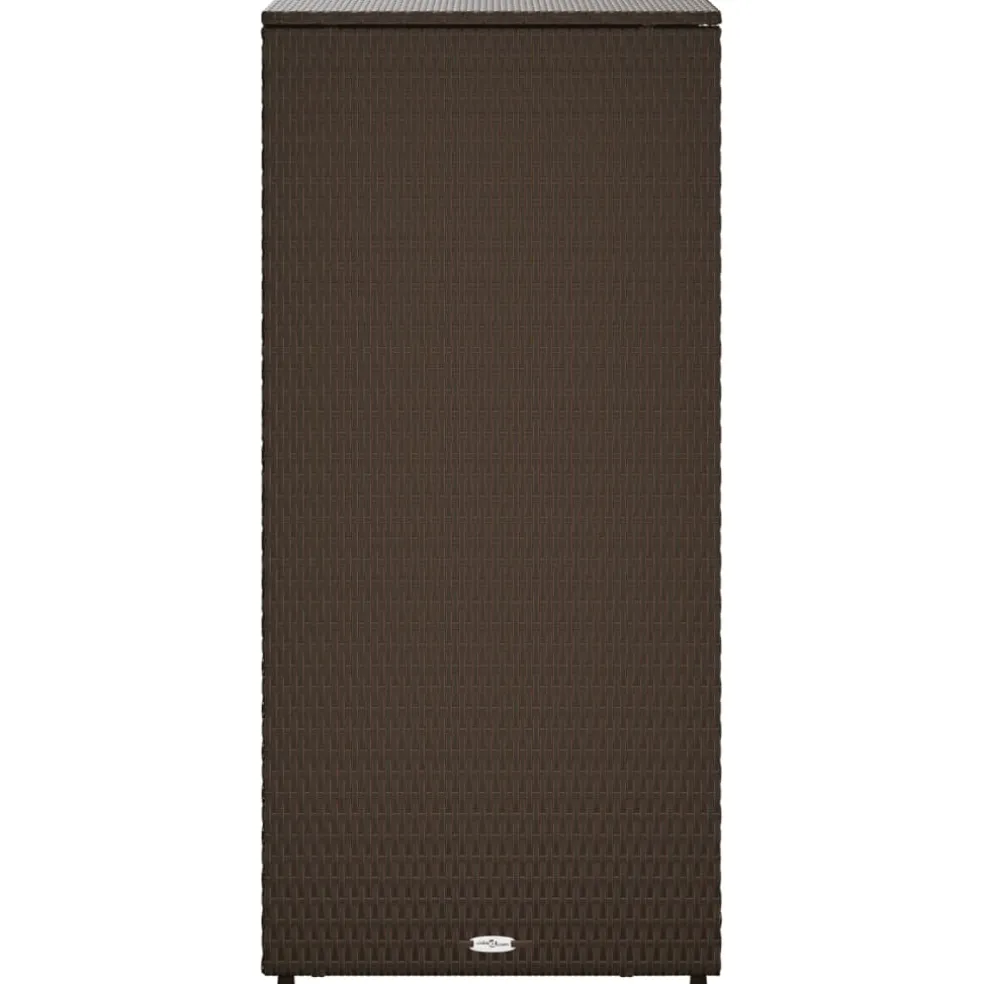 vidaXL Tuinkast 50x55x115 cm poly rattan bruin