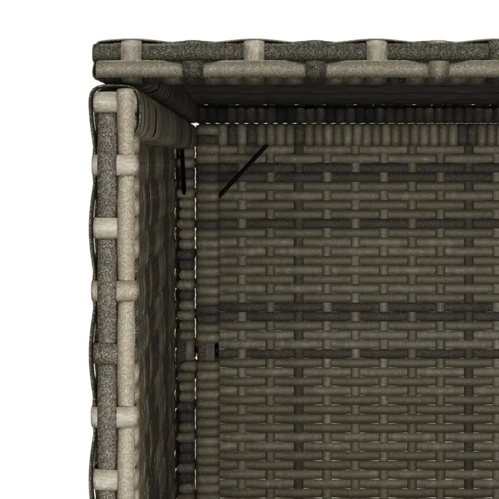 vidaXL Tuinkast 50x55x115 cm poly rattan grijs