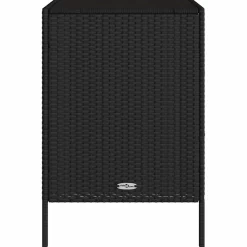 vidaXL Tuinkast 55x59x80 cm poly rattan zwart