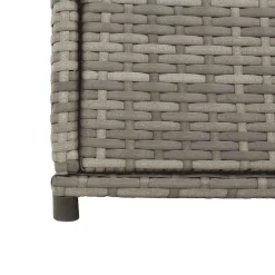 vidaXL Tuinkast 55x55x111 cm poly rattan grijs