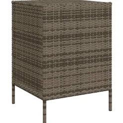 vidaXL Tuinkast 55x59x80 cm poly rattan grijs