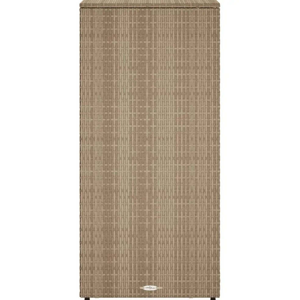 vidaXL Tuinkast 50x55x115 cm poly rattan beige