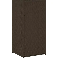 vidaXL Tuinkast 55x55x111 cm poly rattan bruin
