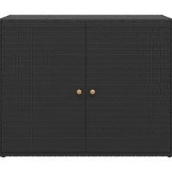 vidaXL Tuinkast Zwart 100x55,5x80 cm Poly Rattan
