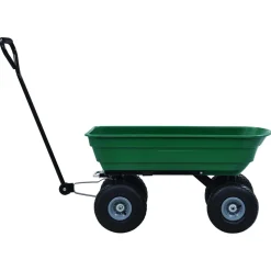 vidaXL Tuinkiepwagen 300 kg 75L groen