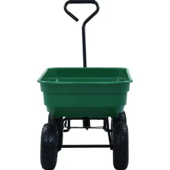 vidaXL Tuinkiepwagen 300 kg 75L groen