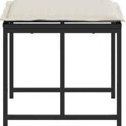vidaXL Tuinkrukken met kussens 4 st poly rattan zwart