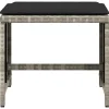 vidaXL Tuinkrukken 4 st met kussens 40x40x35 cm poly rattan zwart