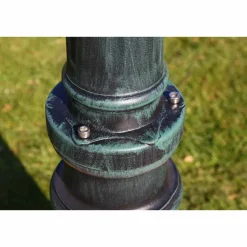 vidaXL Tuinlantaarn Brighton 3-arms 230 cm donkergroen/zwart