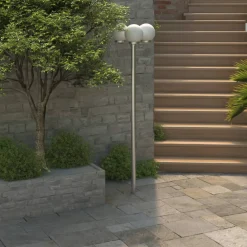 vidaXL Tuinlantaarn met 2 peertjes 220 cm