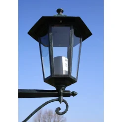vidaXL Tuinlantaarn Preston 2-arms 215 cm donkergroen
