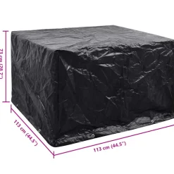 vidaXL Tuinmeubelhoes met 8 oogjes 113x113x73 cm