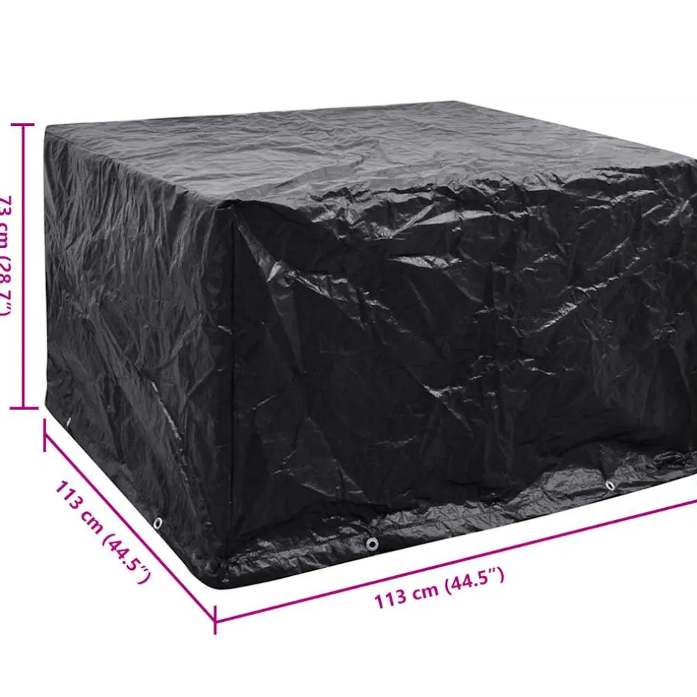 vidaXL Tuinmeubelhoes met 8 oogjes 113x113x73 cm