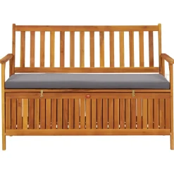 vidaXL Tuinopbergbank 120 cm massief acaciahout