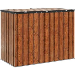 vidaXL Tuinopslagdoos Bruin 151,5 x 82 x 110,5 cm Staal