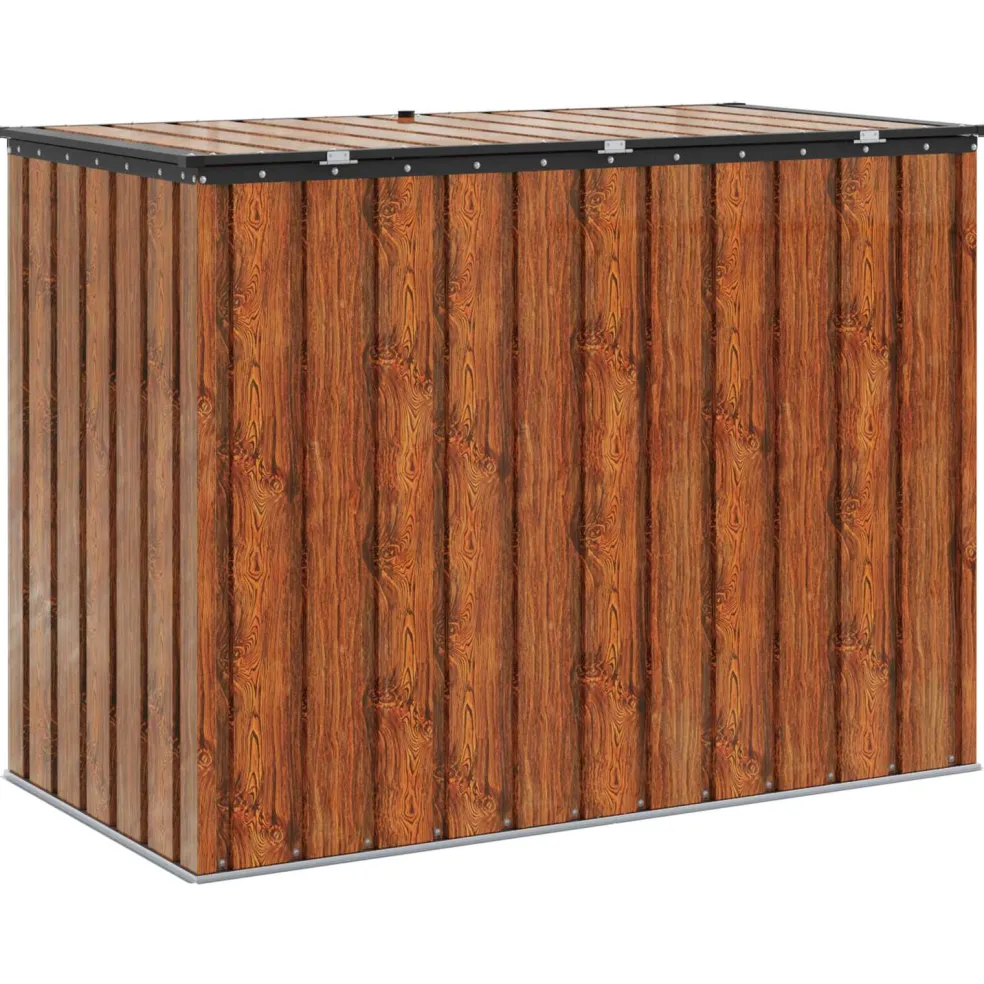 vidaXL Tuinopslagdoos Bruin 151,5 x 82 x 110,5 cm Staal