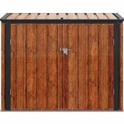 vidaXL Tuinopslagdoos Bruin 151,5 x 82 x 110,5 cm Staal