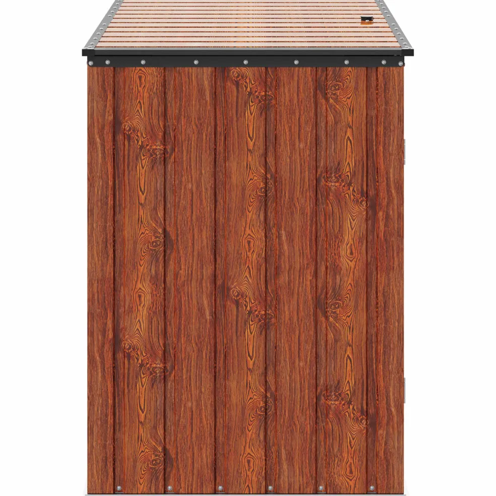 vidaXL Tuinopslagdoos Bruin 151,5 x 82 x 110,5 cm Staal