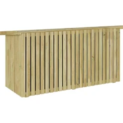 vidaXL Tuinopslagdoos Geïmpregneerd grenenhout 119 x 44 x 58,5 cm
