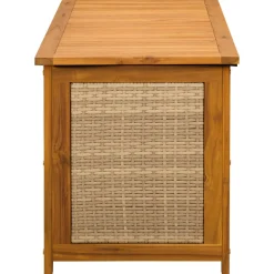 vidaXL Tuinopslagdoos 88 L Massief Acaciahout 60 x 50 x 56 cm Beige