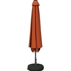 vidaXL Tuinparasol met LED-lampen en voet 200 x 300 cm Polyester