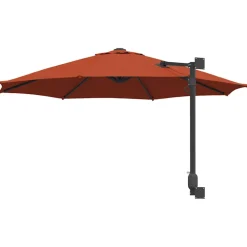 vidaXL Tuinparasol 248 x 248 x 148 cm Polyester en staal Terracotta