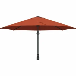 vidaXL Tuinparasol 248 x 248 x 148 cm Polyester en staal Terracotta