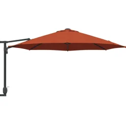 vidaXL Tuinparasol 248 x 248 x 148 cm Polyester en staal Terracotta