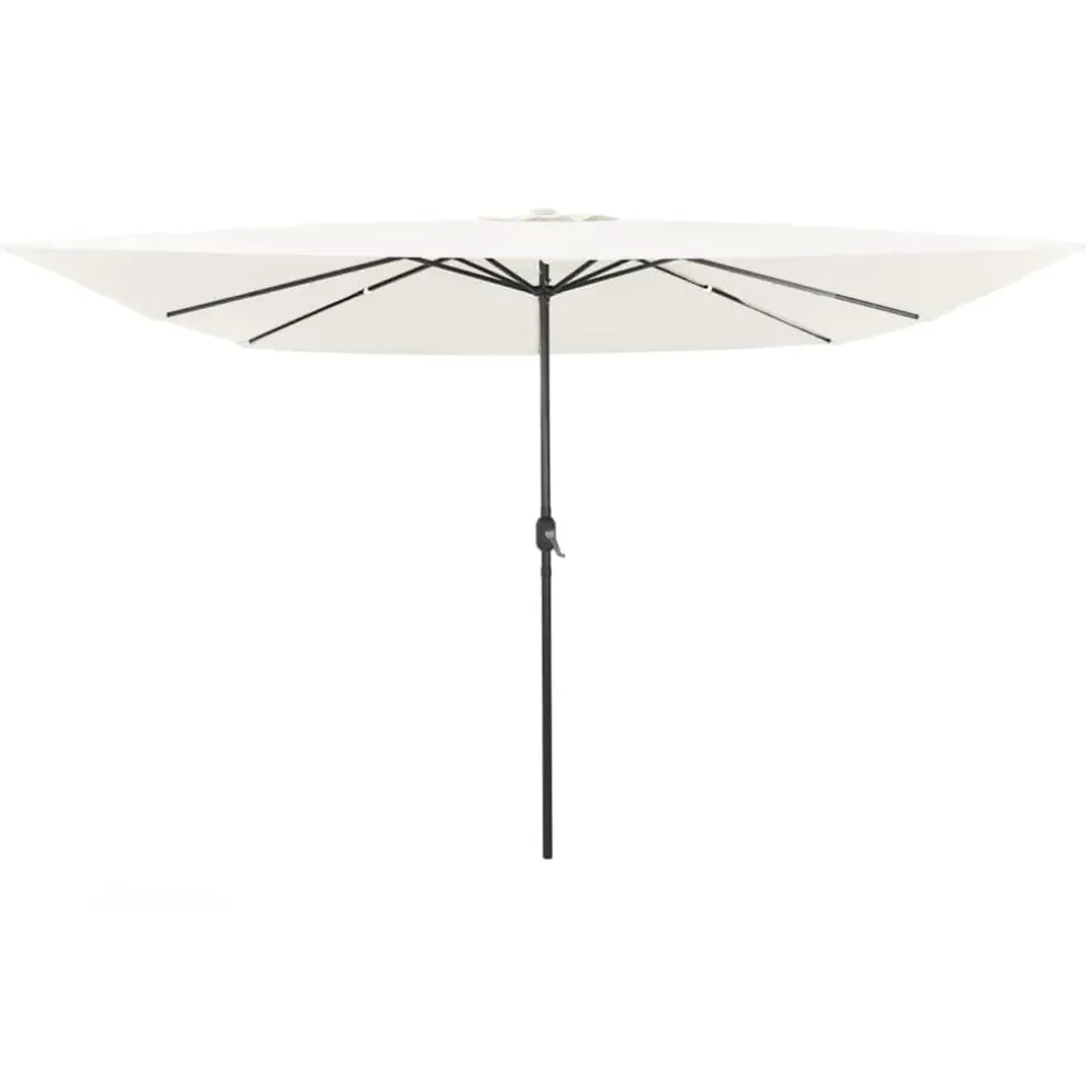 vidaXL Tuinparasol Zand 295 x 295 x 245 cm Polyester en staal