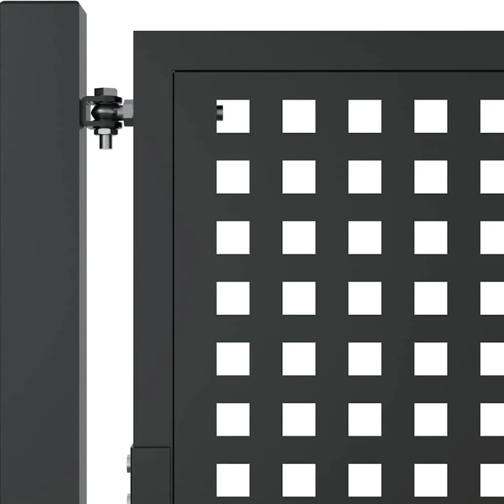 vidaXL Tuinpoort Antraciet 100x75 cm Staal