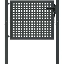 vidaXL Tuinpoort Antraciet 100x75 cm Staal