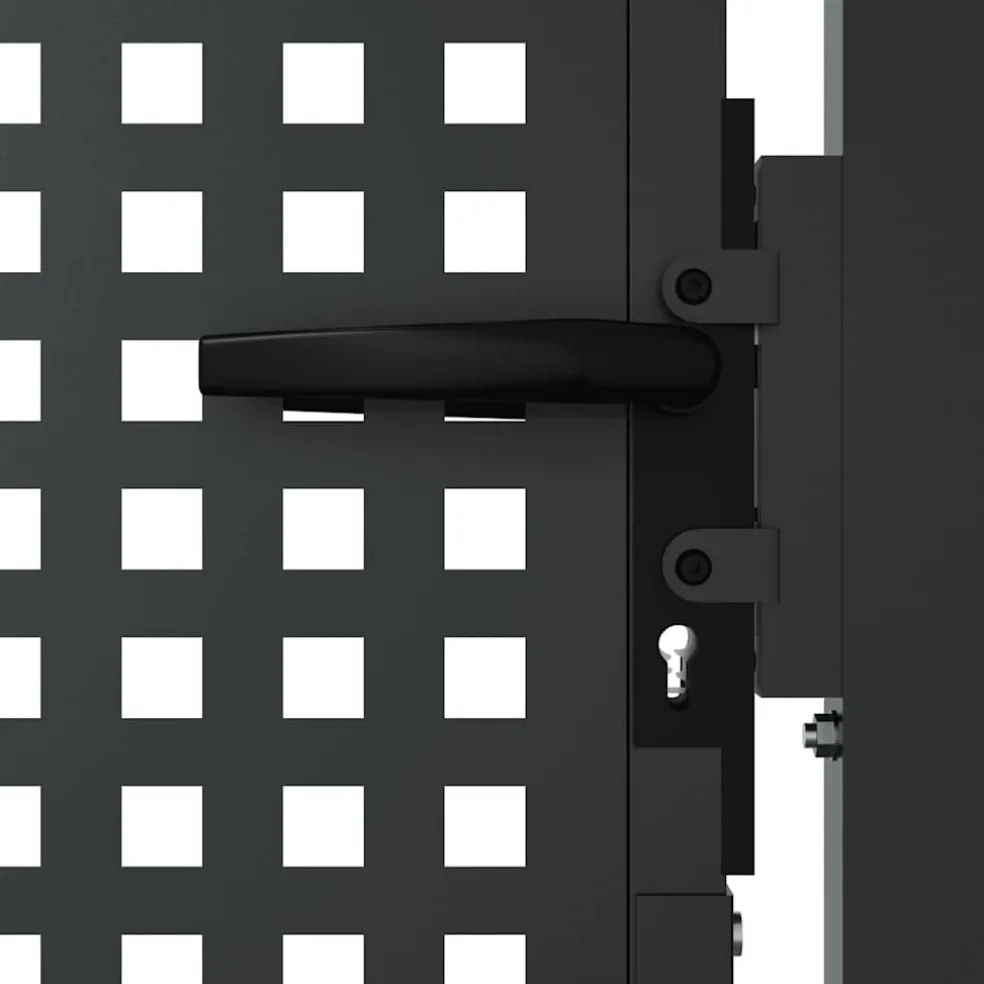 vidaXL Tuinpoort Antraciet 100x75 cm Staal