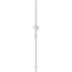 vidaXL Tuinpoort met slot Zilver 85 x 196 cm Roestvrij staal
