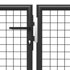 vidaXL Tuinpoort staal 350x75 cm antraciet