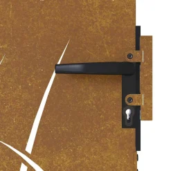 vidaXL Tuinpoort 100 x 150 cm Poedergecoat staal Zwart Vergrendelbaar