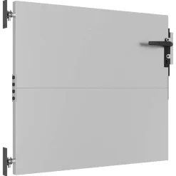 vidaXL Tuinpoort 85 x 75 cm Poedergecoat staal Zwart Vergrendelbaar