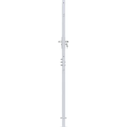 vidaXL Tuinpoort 85 x 174 cm Roestvrij staal zilver Vergrendelbaar