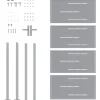 vidaXL Tuinpoort 85 x 174 cm Roestvrij staal zilver Vergrendelbaar
