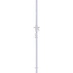 vidaXL Tuinpoort 85 x 174 cm Roestvrij staal Zilver Vergrendelbaar