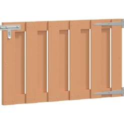 vidaXL Tuinpoort 100 x 60 cm WPC en Aluminium Bruin