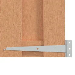 vidaXL Tuinpoort 100 x 60 cm WPC en Aluminium Bruin