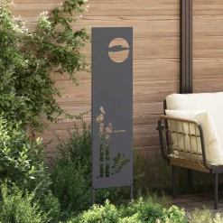 vidaXL Tuin Privacy Screen Antraciet 32 x 140 cm Koudgewalst staal