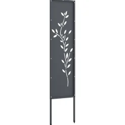 vidaXL Tuin Privacy Screen Antraciet 32 x 140 cm Koudgewalst staal